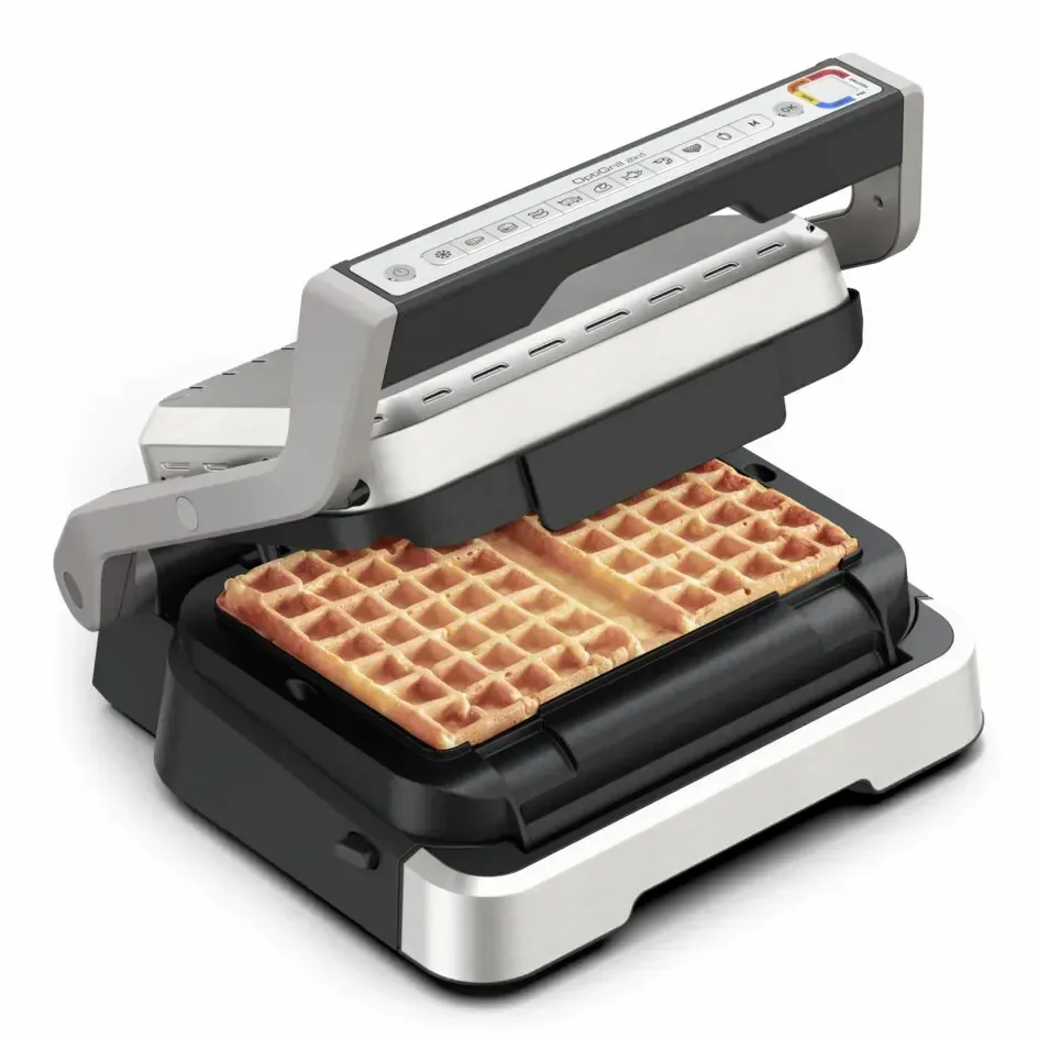 Форма для приготування вафель для грилів Optigrill, алюмінієва, чорна.