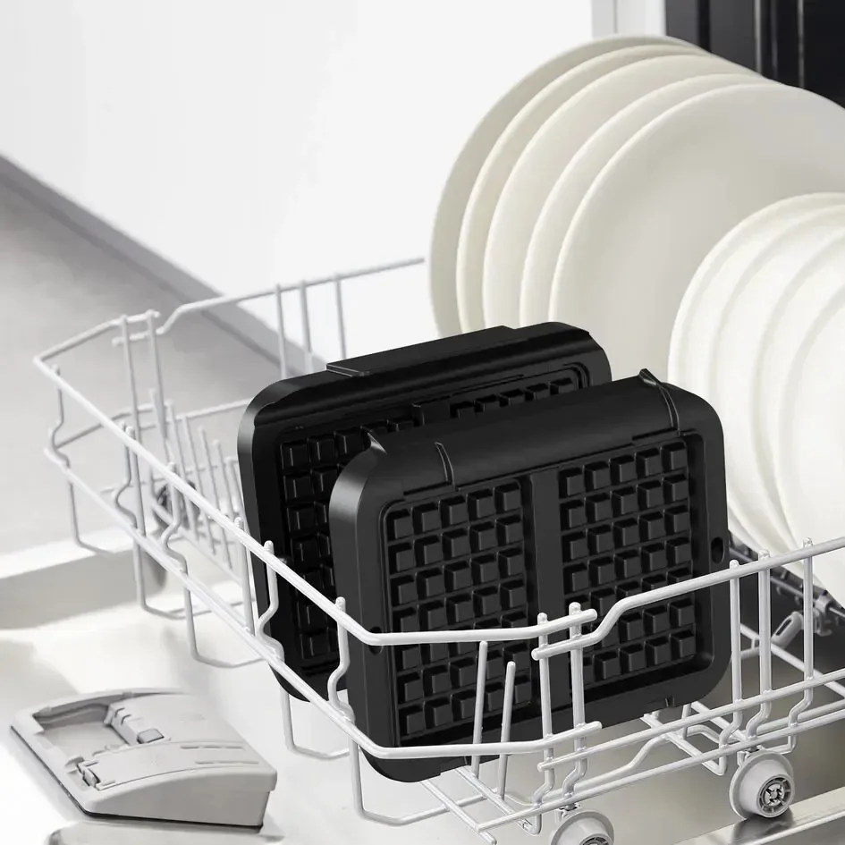 Форма для приготування вафель для грилів Optigrill, алюмінієва, чорна.