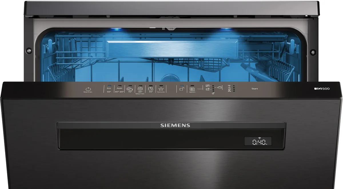 Посудомоечная машина Siemens черная нержавеющая сталь 60 см 13 комплектов 42 дБ класс B