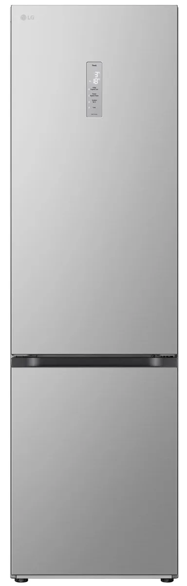 Холодильник LG з нижнім морозильником, розміри 203x60x68 см, об'єм холодильної камери 277 л, морозильної камери 110 л, 2 двері, кл