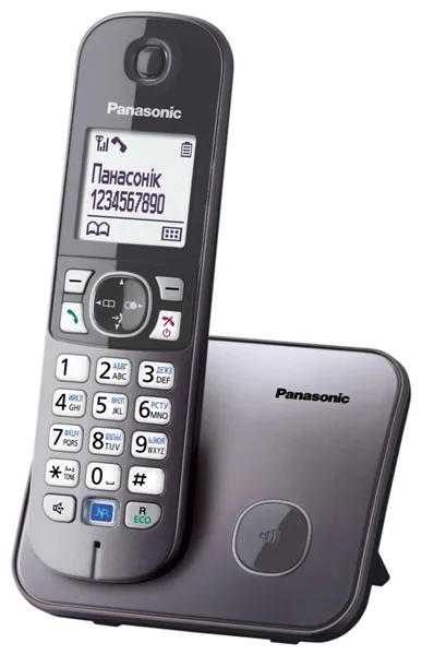 Радіотелефон DECT Panasonic KX-TG6811UAM, Metallic