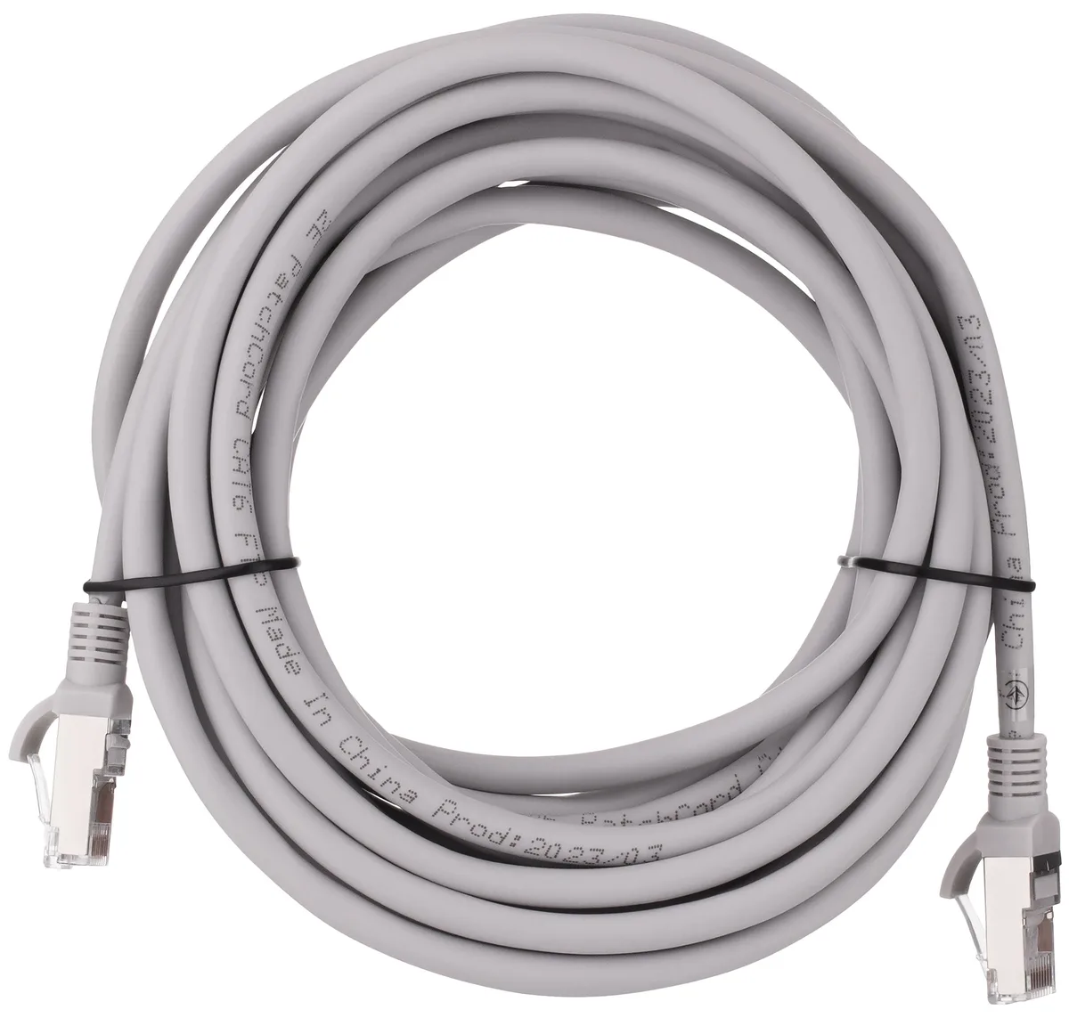 Патч-корд 2E САТ 6, FTP, 5м, 26AWG, RJ45, 7/0.16, Cu, LSZH, сірий