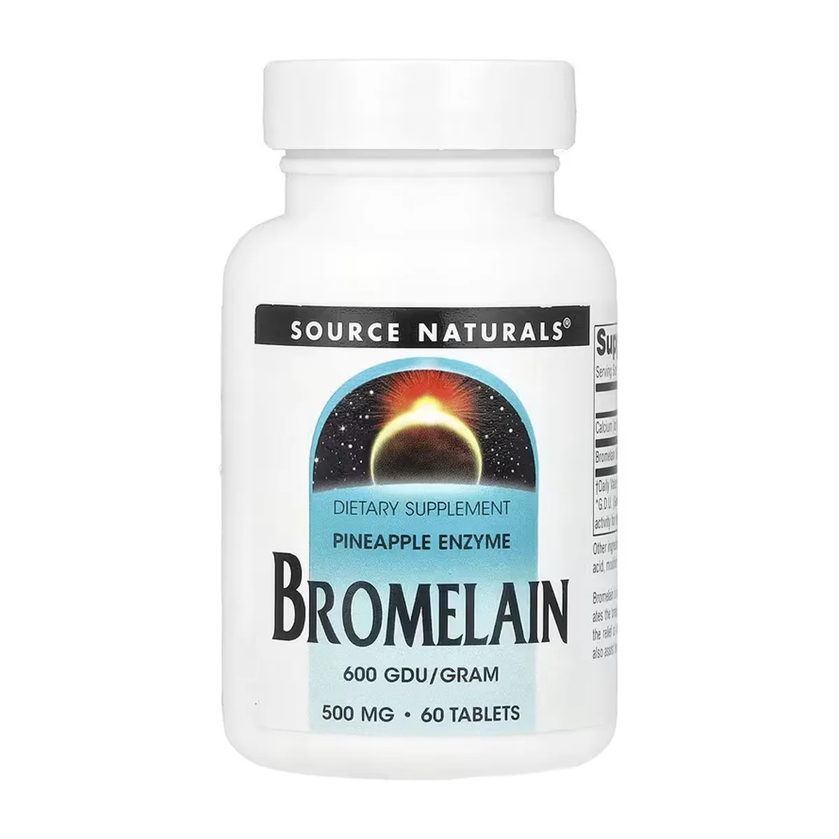Бромелайн ананасовий фермент Source Naturals 600 GDU 60 таблеток