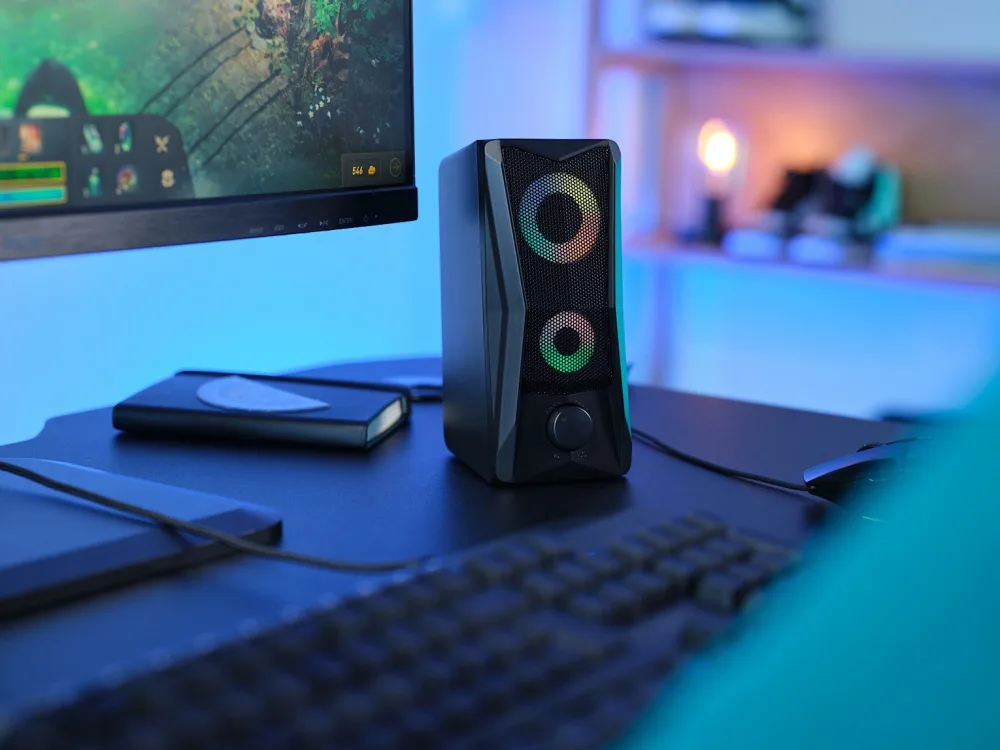Акустическая система Trust GXT 606 Javv 2.0, USB/AUX, RGB, черный