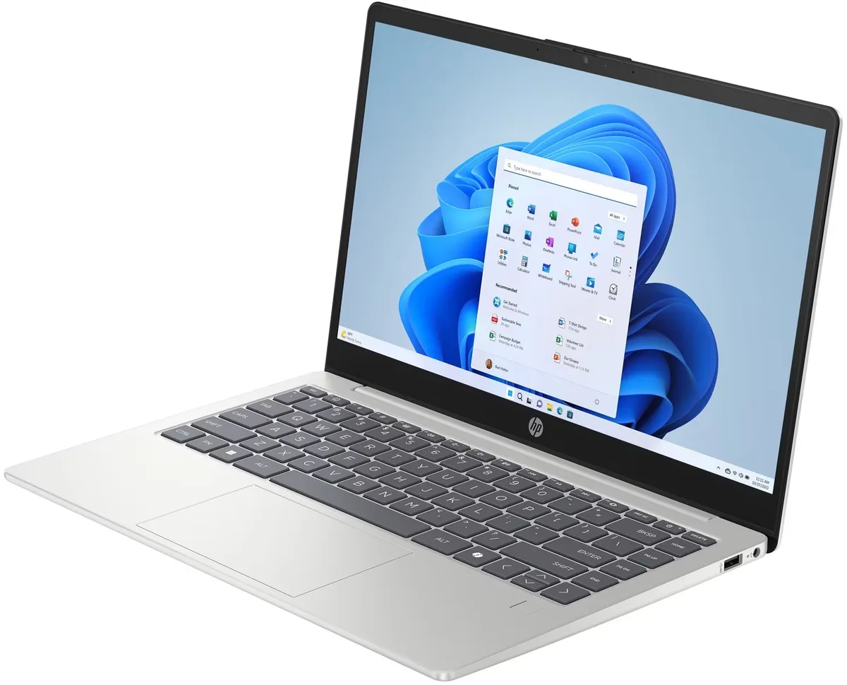 Ноутбук HP 14 дюймов FHD IPS 16GB SSD 512GB серебристый