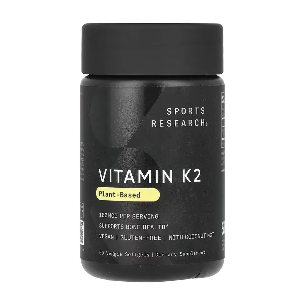 Vitamin K2 Sport Research 100mcg 60 veggie softgels без глютена с кокосовым MCT