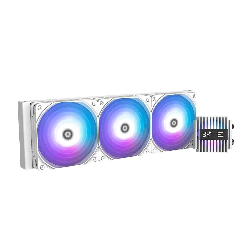 Система рідинного оxолодження  Zalman Alpha 2 A36 ARGB, LGA1851, 1700, 1200, 115x, AM5, AM4, TDP 360W, білий