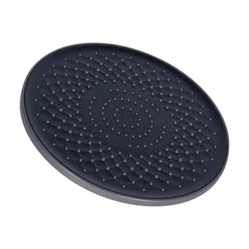 Душова система Qtap Vlasta New 700х310х130 мм латунь Gunmetal Black PVD