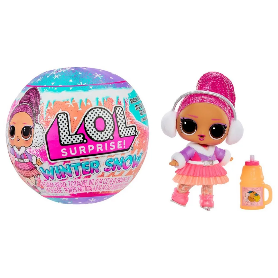 Игровой набор с куклой L.O.L. Surprise! пластик 8 предметов зимний цветной