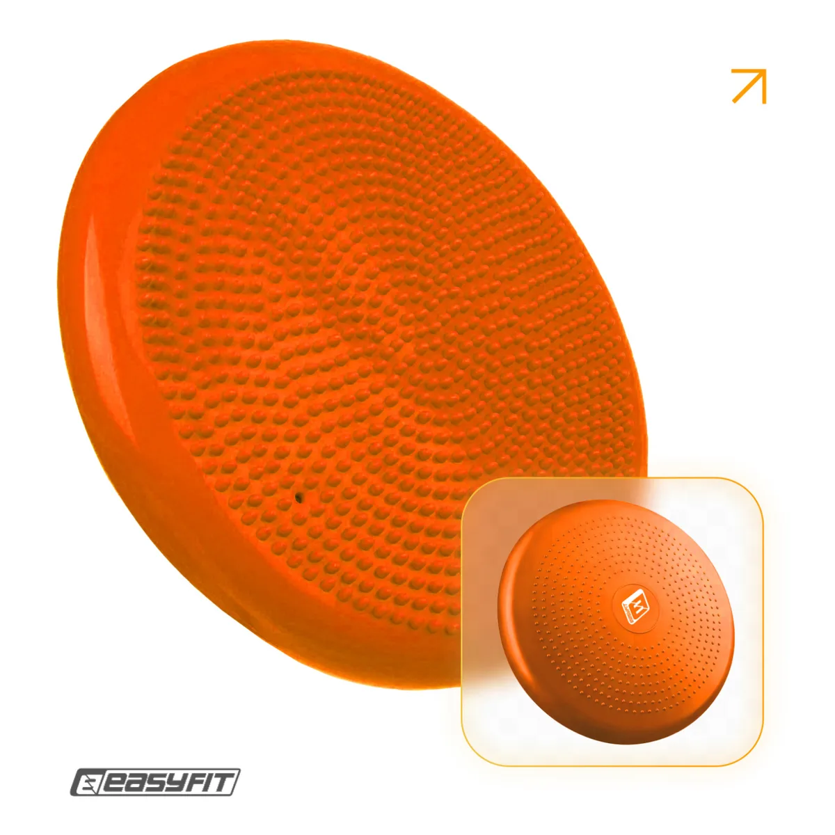 Балансувальна подушка масажна EasyFit гума 33 см оранжева