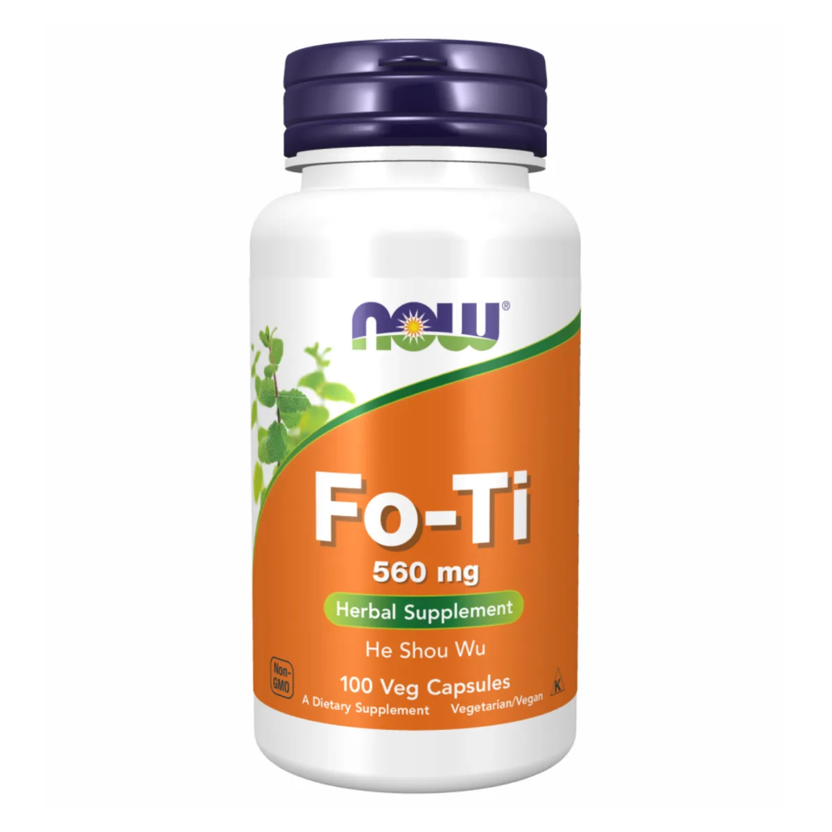 FO-TI 560 мг Now Foods вегетаріанські капсули 100 шт без ГМО