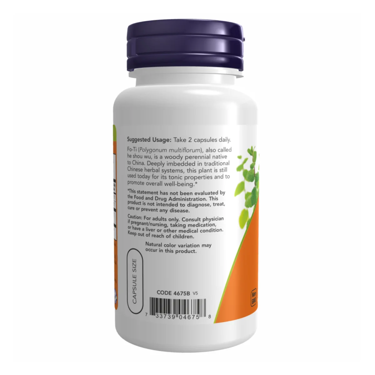 FO-TI 560 мг Now Foods вегетаріанські капсули 100 шт без ГМО