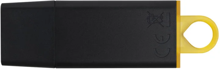 Flash Drive Kingston пластик 128GB чорний жовтий
