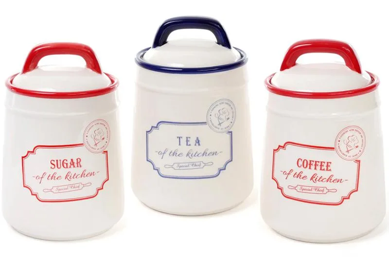 Керамічна банка RedBlue TEA 800 мл синя з кришкою