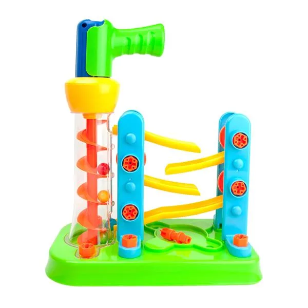 Набір для складання Edu-Toys Гірка-зигзаг 54 деталі різнокольоровий пластик 33х26,6х11 см