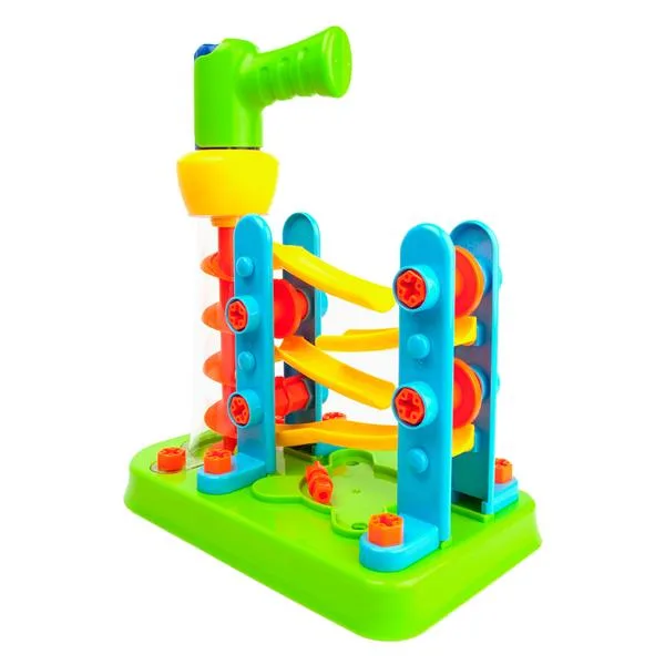 Набір для складання Edu-Toys Гірка-зигзаг 54 деталі різнокольоровий пластик 33х26,6х11 см