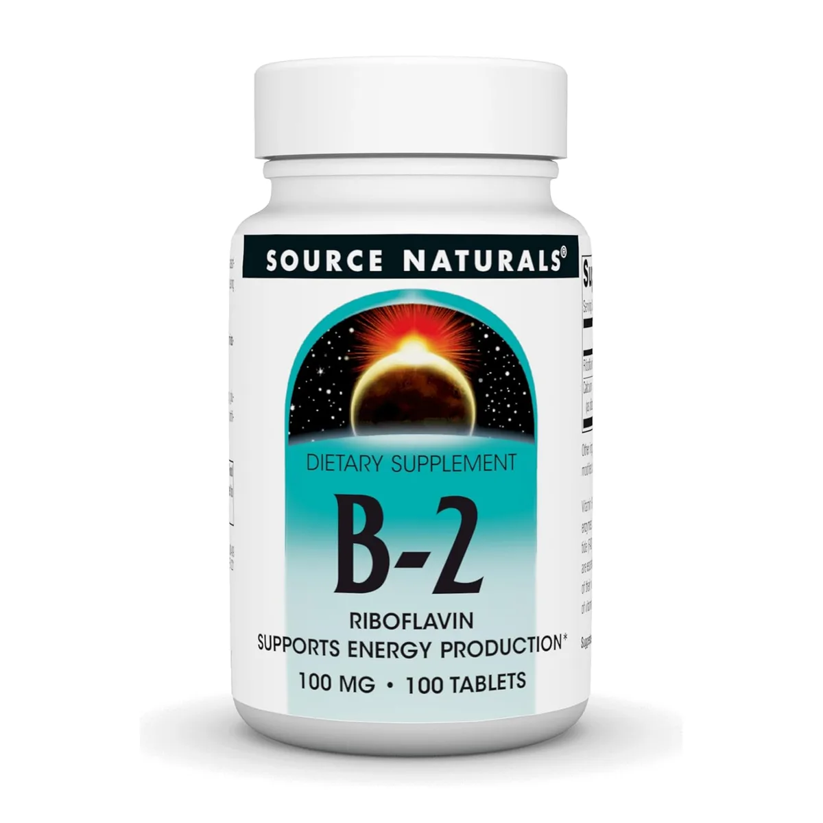 Вітамін B-2 рибофлавін 100 мг 100 табл Source Naturals