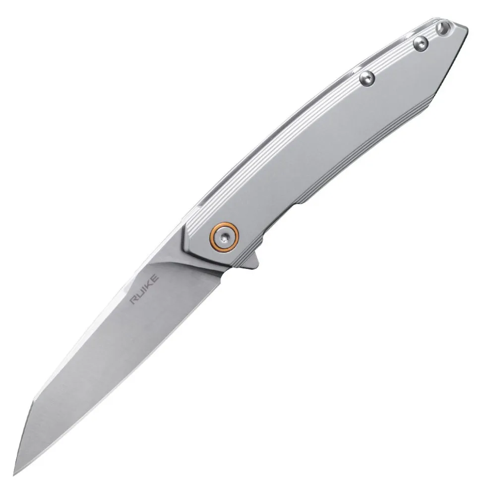 Складаний ніж Ruike сталь Sandvik 14C28N 85 мм сірий