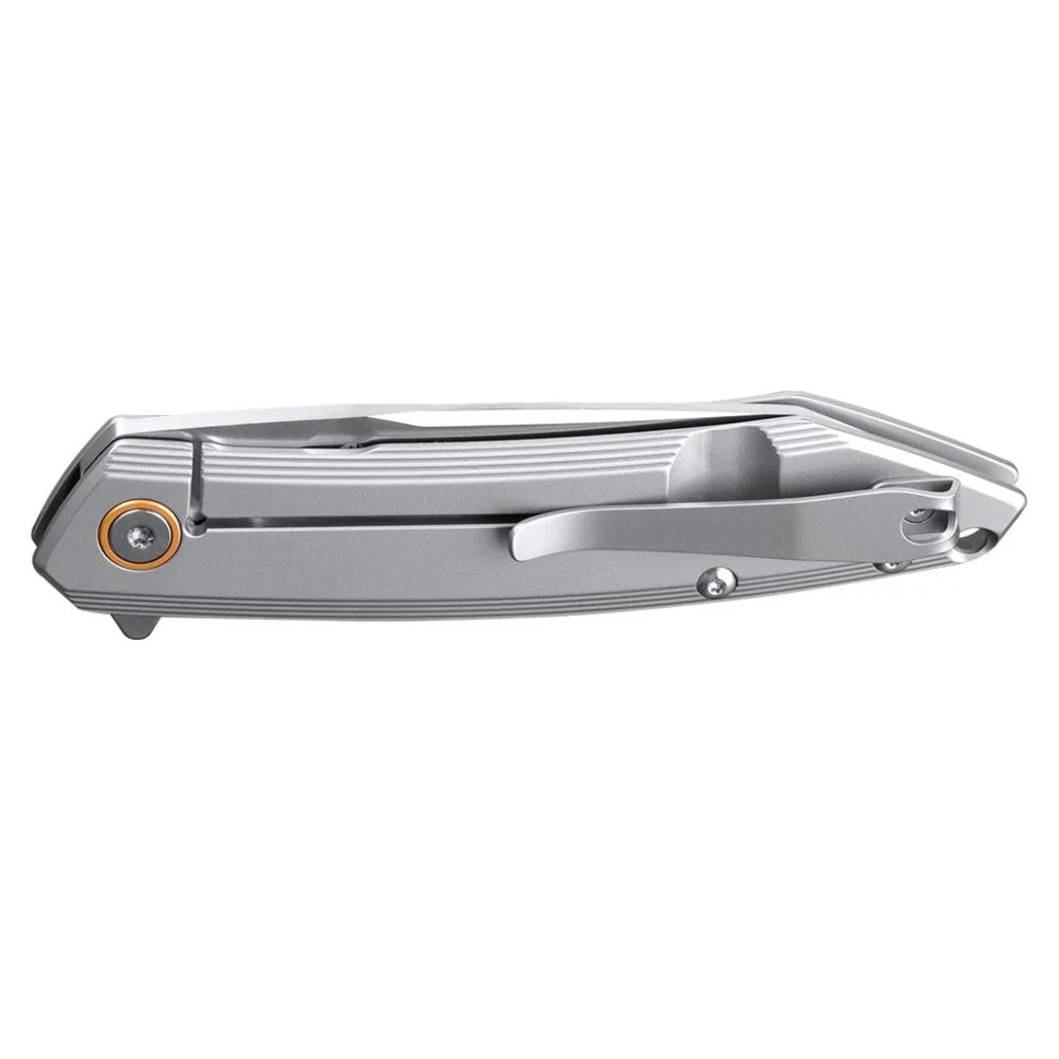 Складаний ніж Ruike сталь Sandvik 14C28N 85 мм сірий