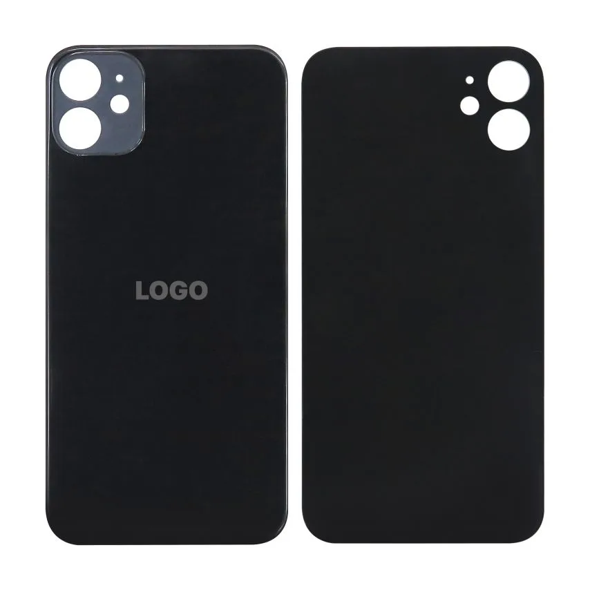 Задня кришка Apple чорна Original Quality великий виріз під камеру