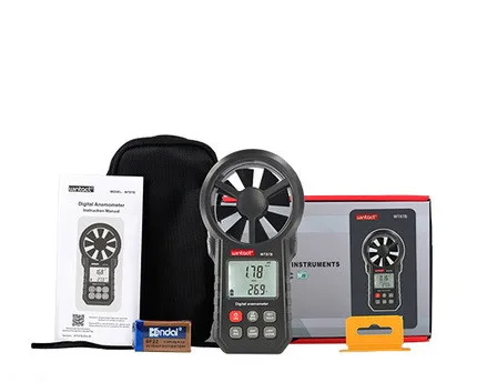 Анемометр крильчатий WINTACT WT87B Bluetooth 0,3-30 м/с -10-45°C 165х85х39 мм