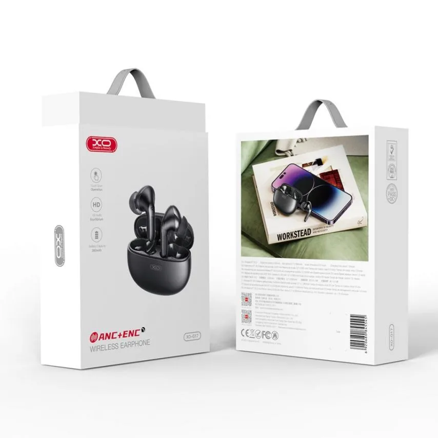 Наушники TWS XO вакуумные Bluetooth 5.3 черные