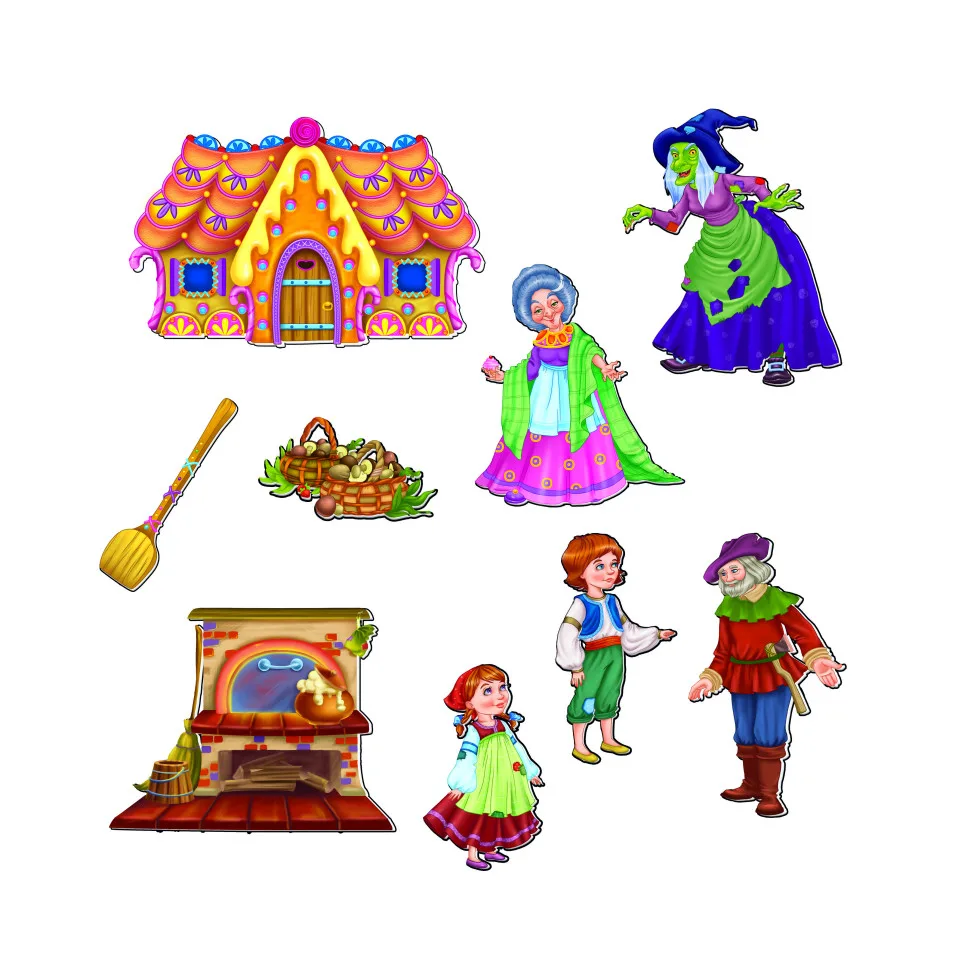 Настольная игра магнитный театр Vladi Toys магнитный 3-6 лет Пряничный домик