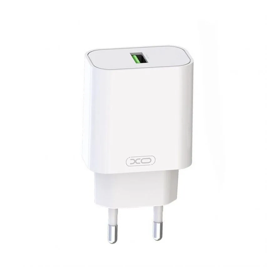 Мережевий зарядний пристрій XO 18W USB Micro 1м Білий