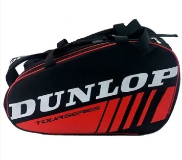 Сумка для паделу Dunlop Поліестер 54х30х20 см Чорна Червона