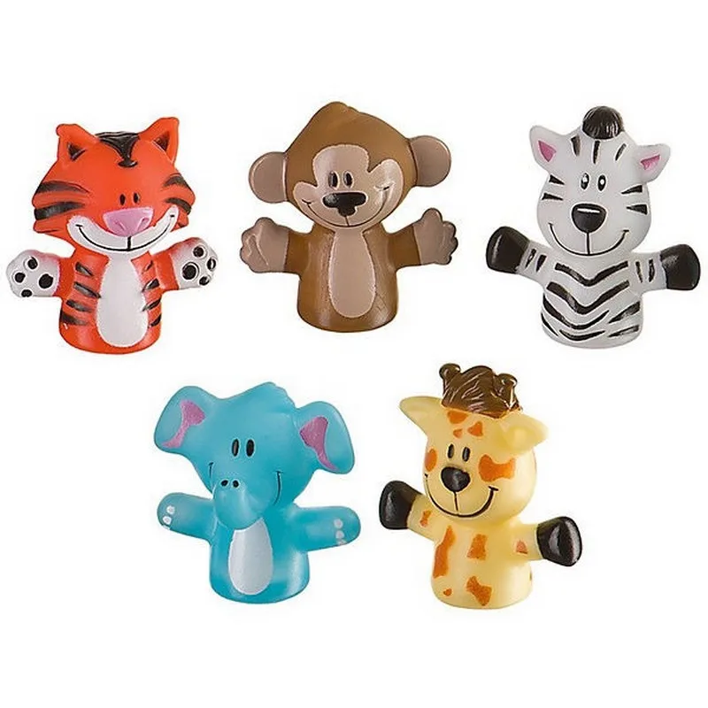 Детский набор игрушек на пальцы BABY TEAM ПВХ 2 вида для детей от 6 месяцев