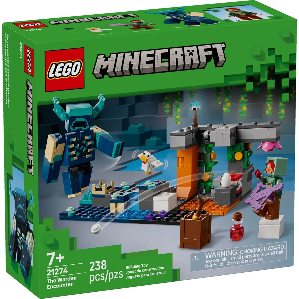 Конструктор LEGO Minecraft різнокольоровий 7+