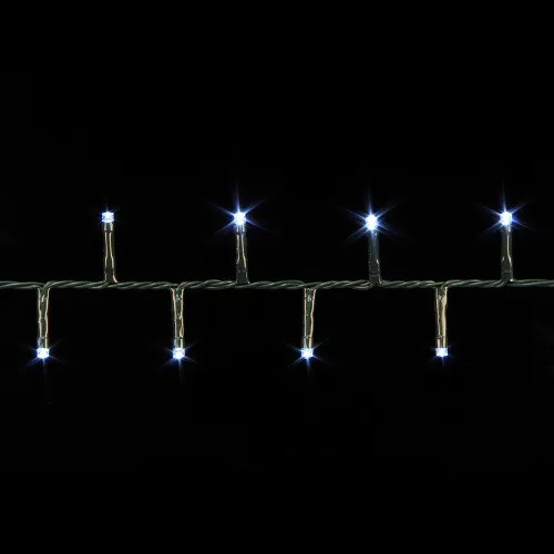Гирлянда 14 м холодный белый свет LED Змейка