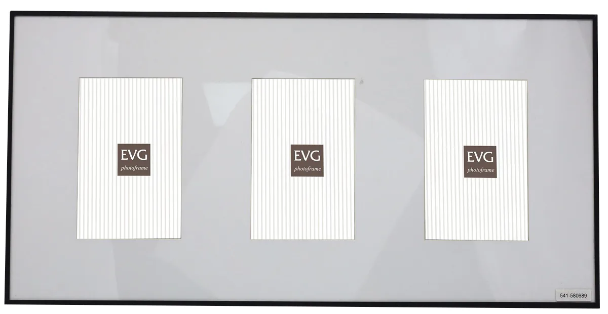 Фоторамка EVG метал 10х15 см срібляста настінна 3 фото