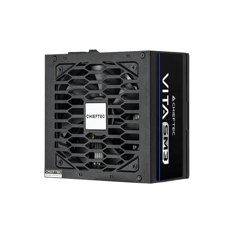 Блок живлення CHIEFTEC Vita SM3  (650W), >85%, 80+ Bronze, 120мм, 1xMB 24pin(20+4), 2xCPU 8pin(4+4), 3xMolex, 6xSATA, 2xPCIe 8pin(6+2), 1xPCIe GEN5 16pin, Modular