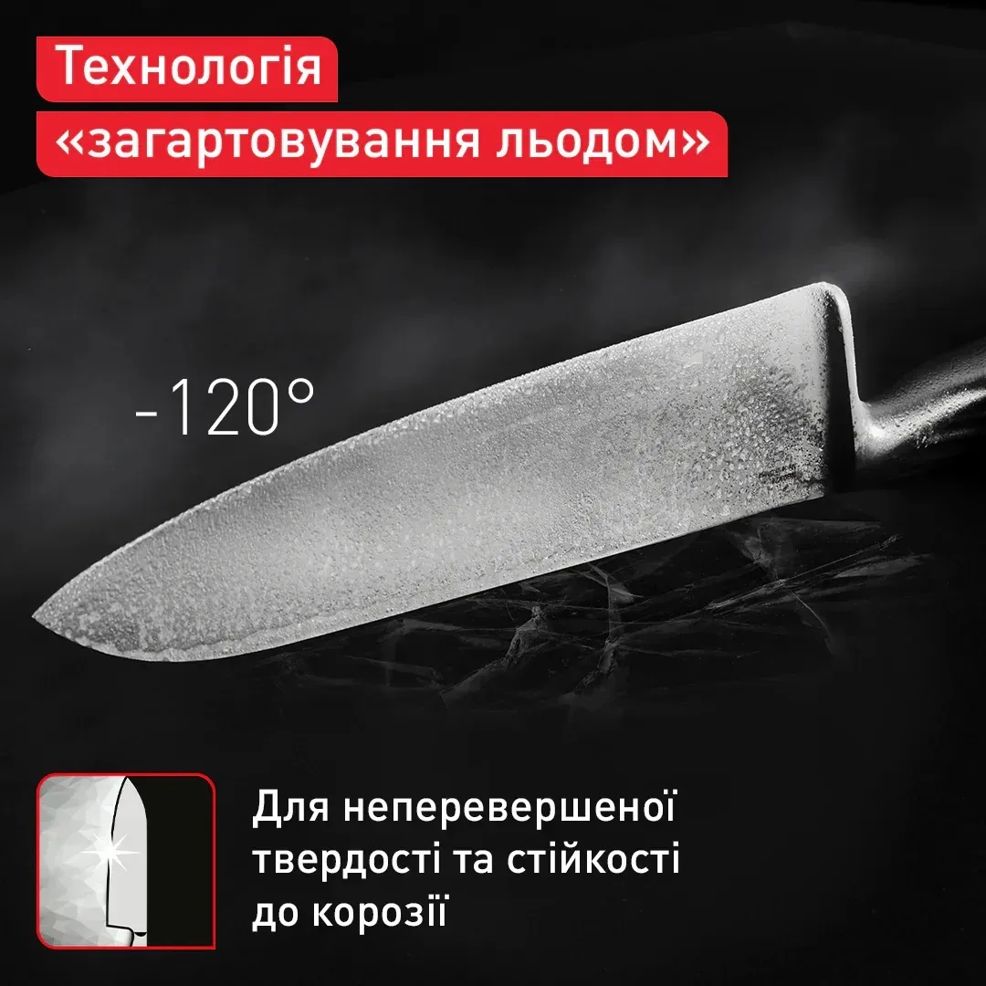 Універсальний кухонний ніж Tefal Precision, 12 см, з нержавіючої сталі.