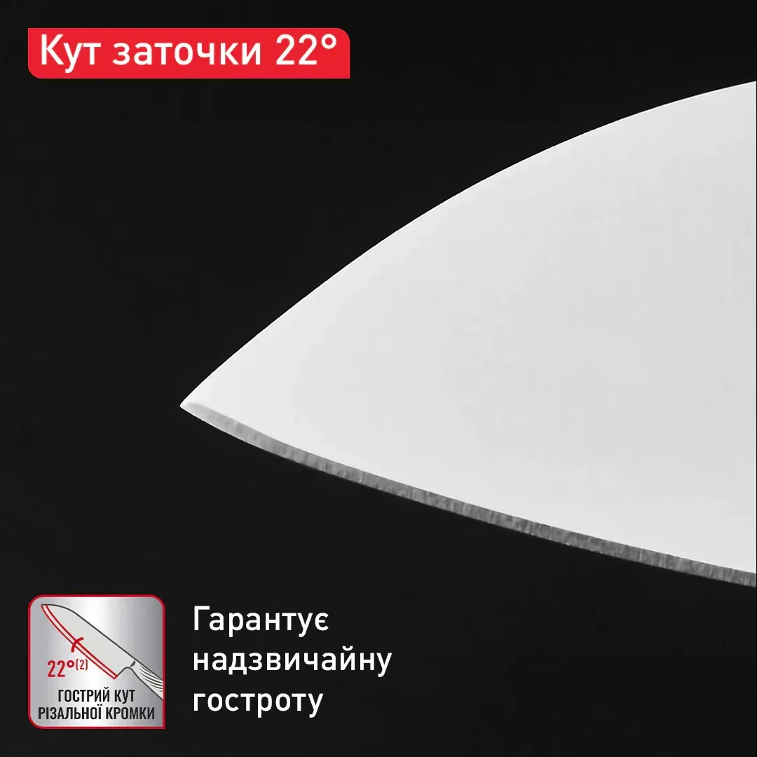 Універсальний кухонний ніж Tefal Precision, 12 см, з нержавіючої сталі.