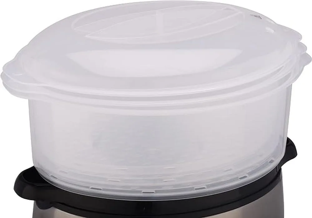 Пароварка Russell Hobbs CookHome 800Вт, триступенева, об'єм чаші 3 літри, резервуар для води 1 літр, механічне управління.