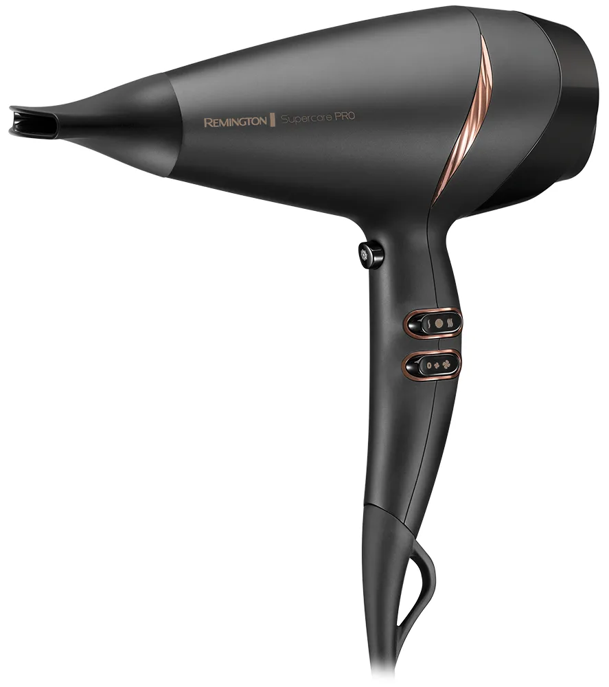 Фен Remington 2200 Вт чорний з іонізацією та дифузором