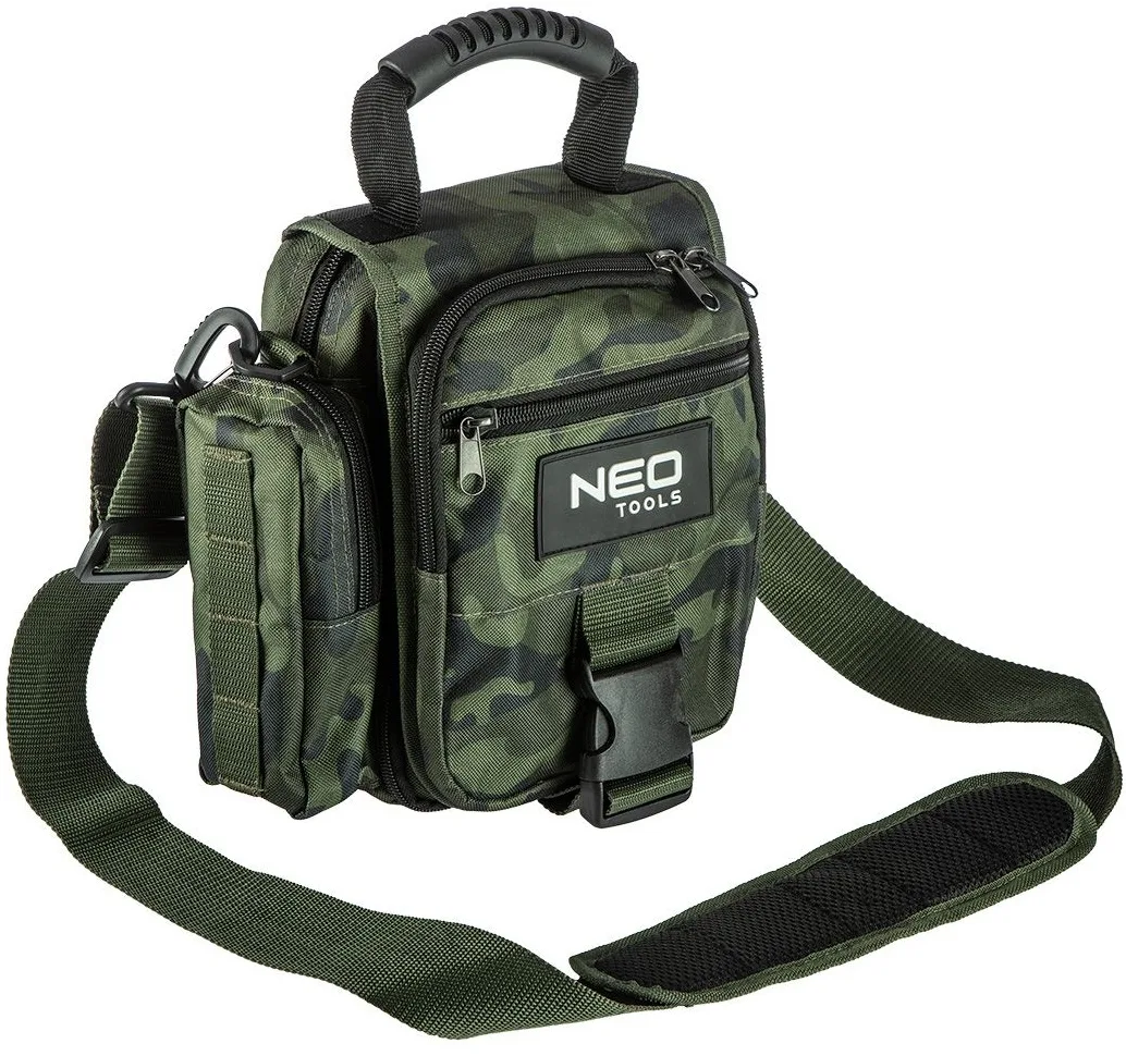 Сумка Neo Tools Camo, 600D поліестер, укріплена, камуфляжного забарвлення.