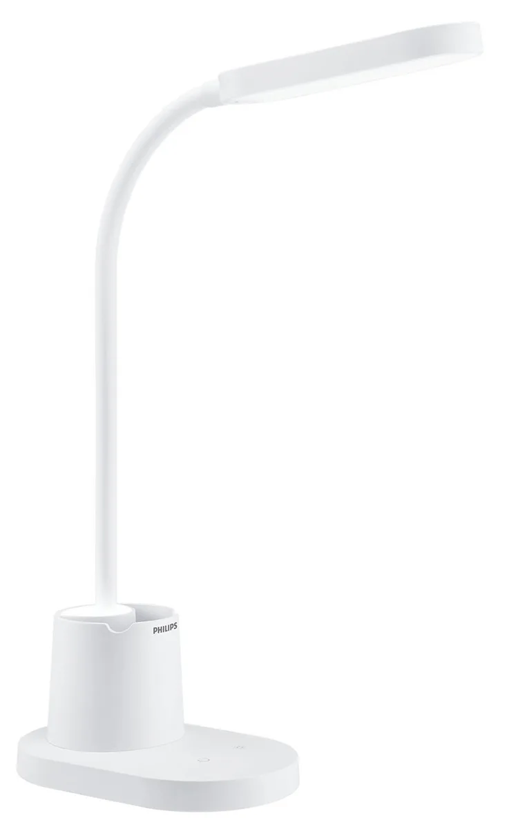 Лампа настільна з акумулятором Philips Bucket 7Вт 3000/4000/5700K 1800мАг USB-A білий