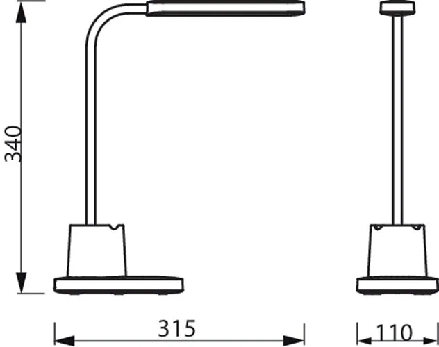 Настольная лампа с аккумулятором Philips Bucket 7Вт 3000/4000/5700K 1800мАч USB-A белая