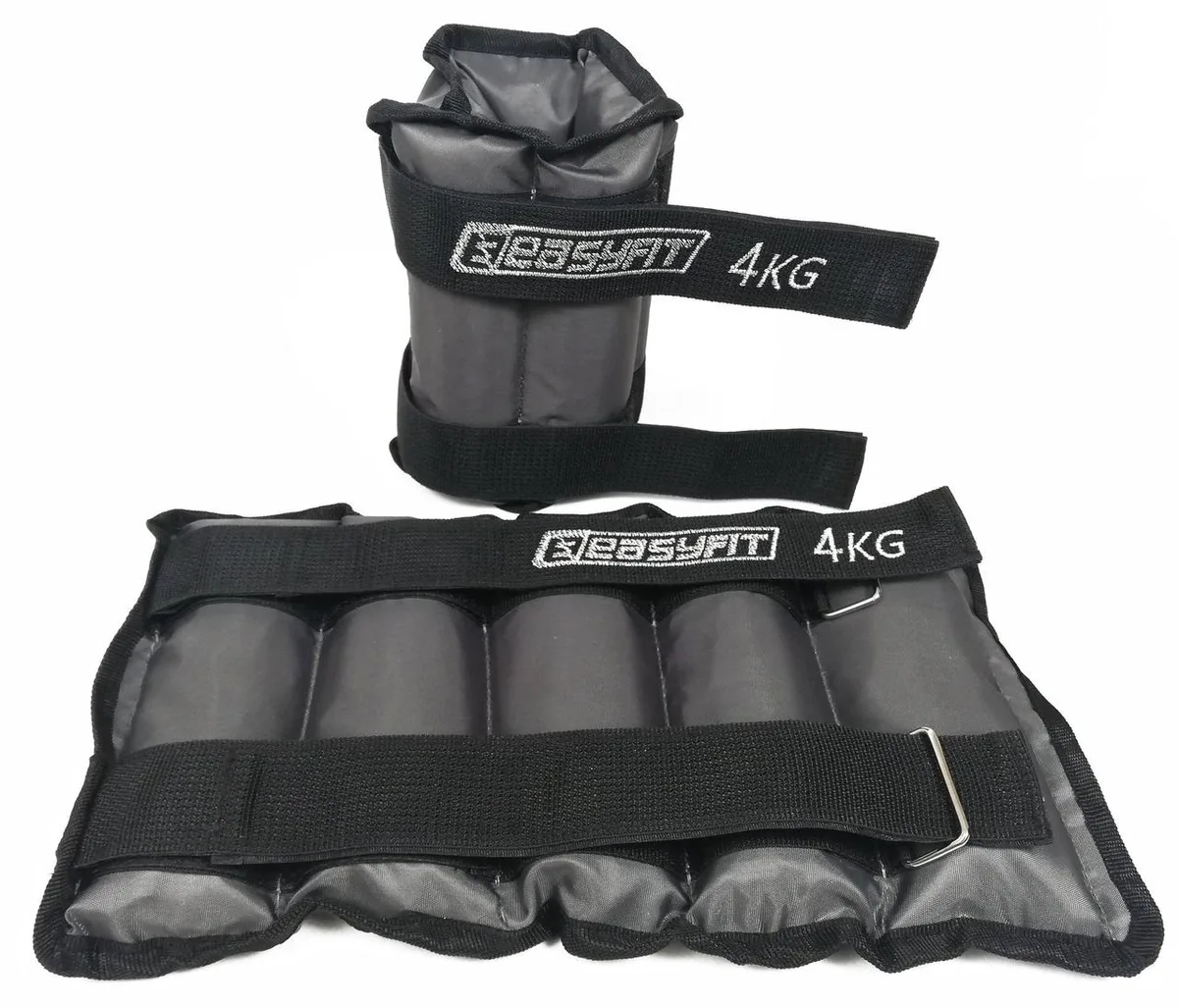 Утяжелики для ніг і рук EasyFit Metal 4 кг сталь чорні