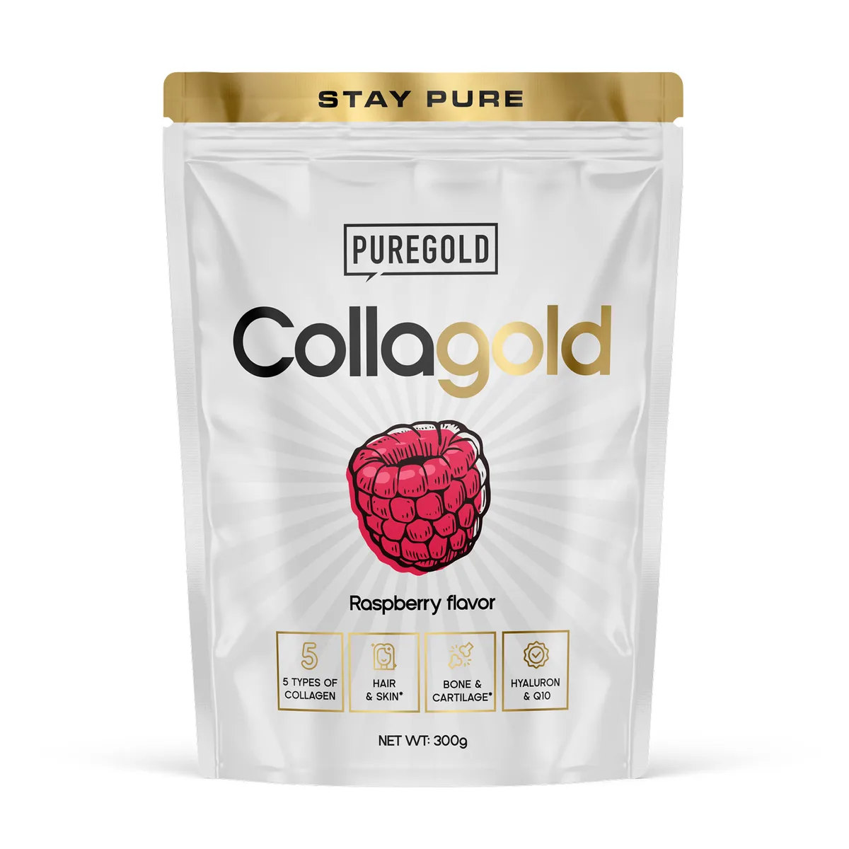Гідролізований коллаген Pure Gold 300 г Малина