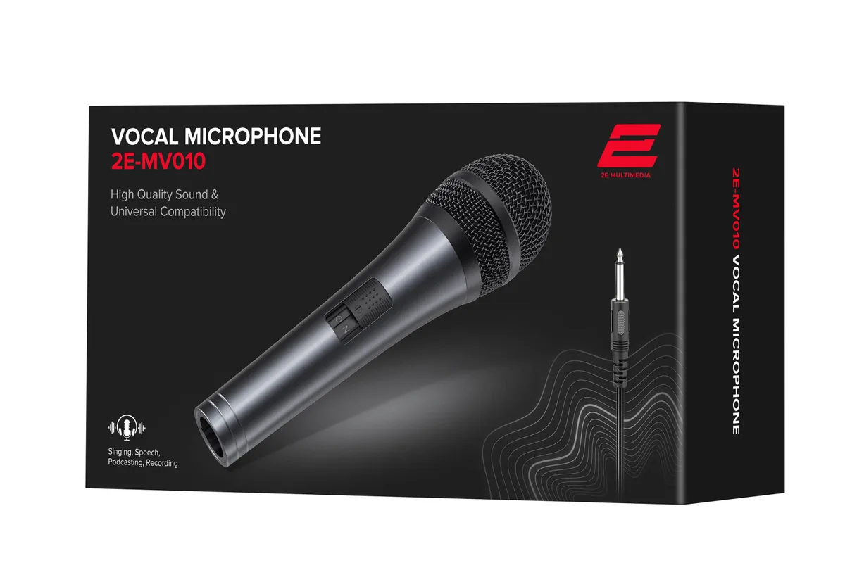 Вокальный микрофон 2E MV010 6.35mm
