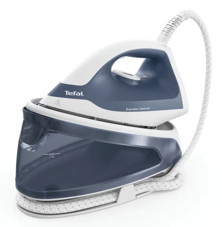 Парогенератор Tefal Optimal, 2200Вт, 1200мл, потужний паровий удар - 190гр, постійна подача пари - 110гр, керамічна підошва.