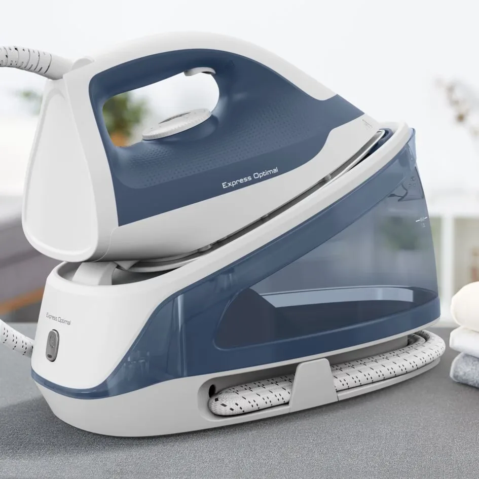Парогенератор Tefal Optimal, 2200Вт, 1200мл, потужний паровий удар - 190гр, постійна подача пари - 110гр, керамічна підошва.