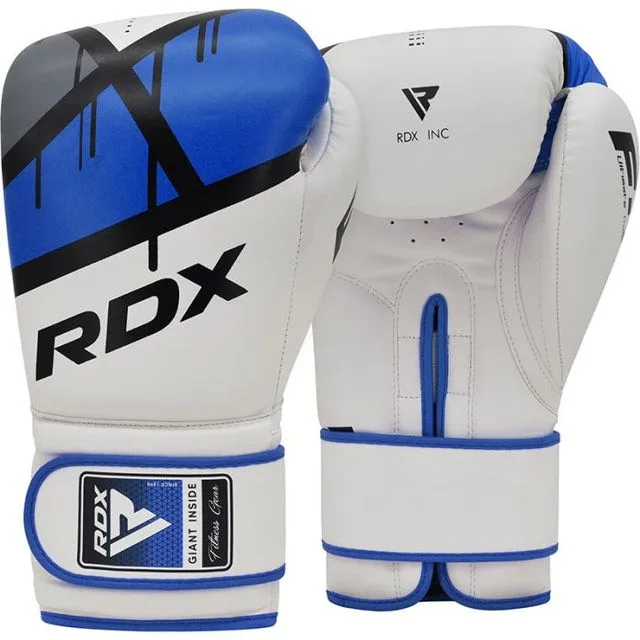 Боксерські рукавиці RDX PU 16 унцій Сині з капою в комплекті