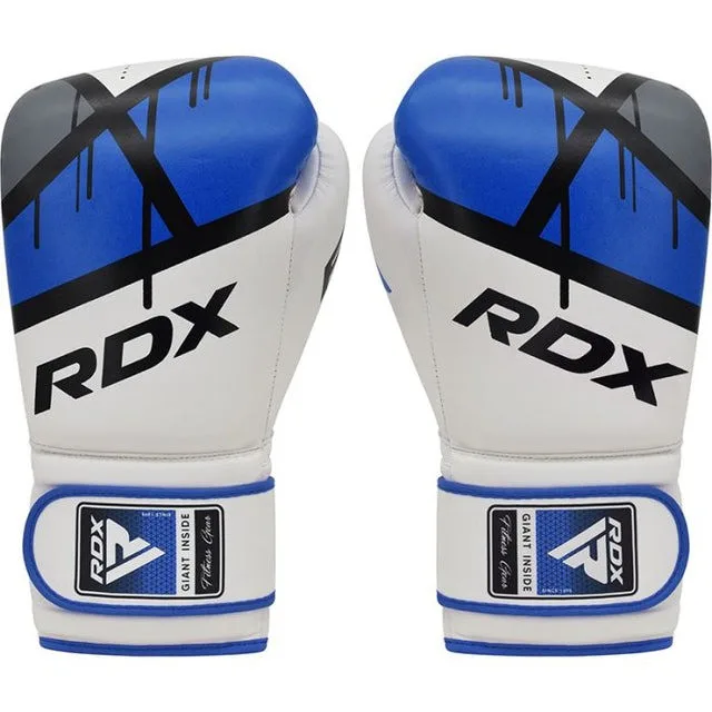 Боксерські рукавиці RDX PU 16 унцій Сині з капою в комплекті