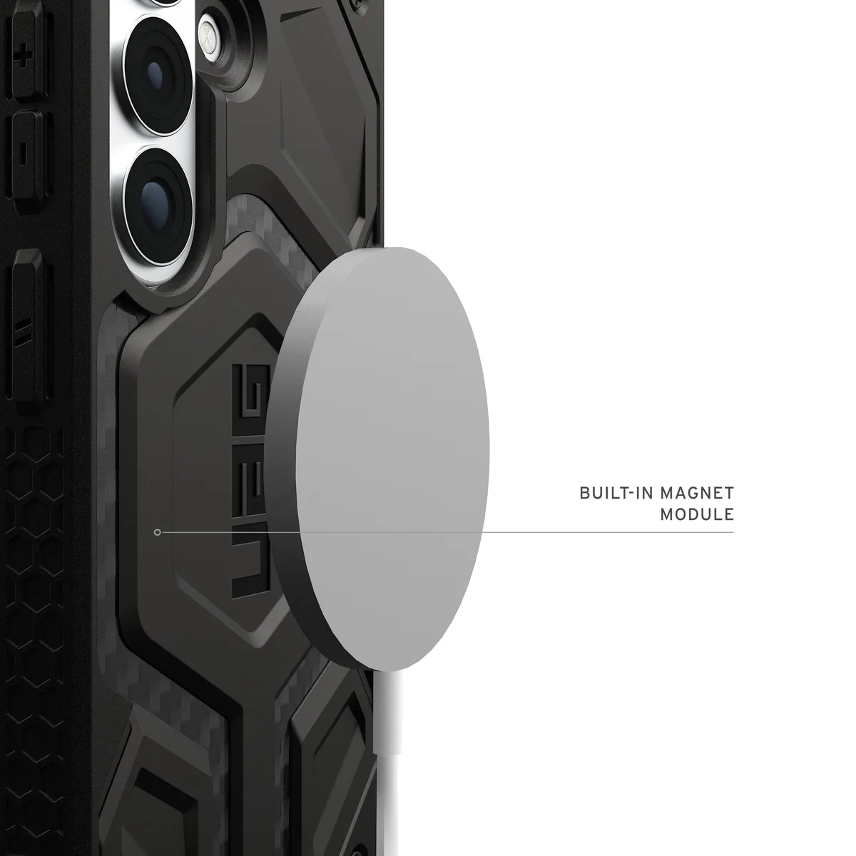 Чохол UAG Carbon Fiber для Samsung Galaxy S26 чорний 5-шаровий з магнітом
