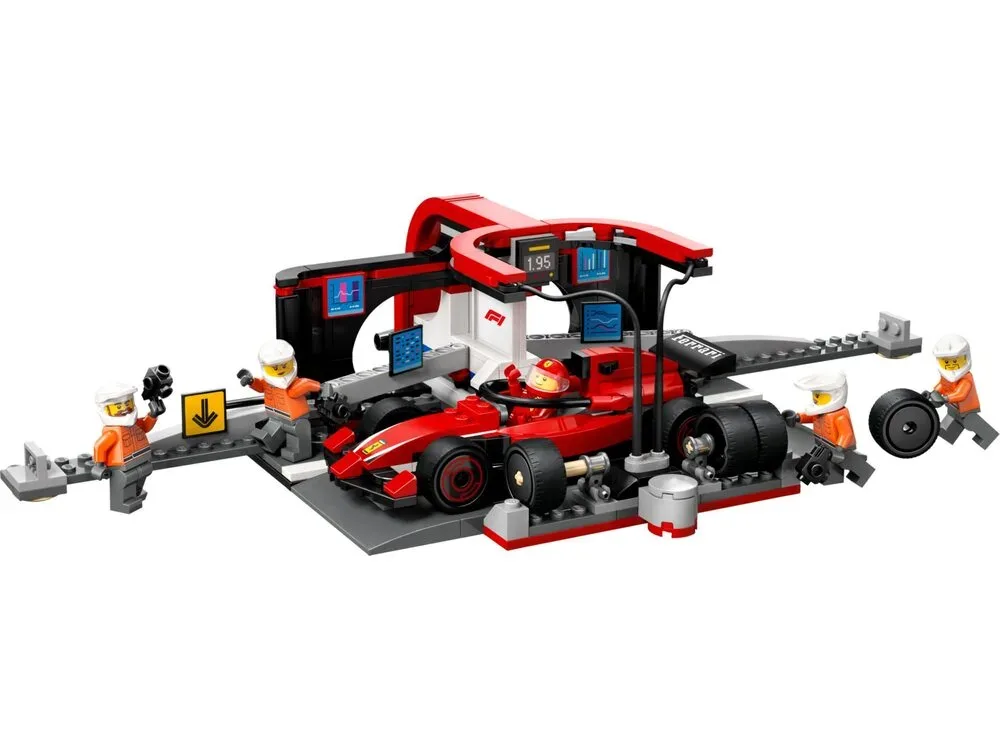 Конструктор LEGO City 6+ разноцветный пит-стоп F1 с болидом Ferrari